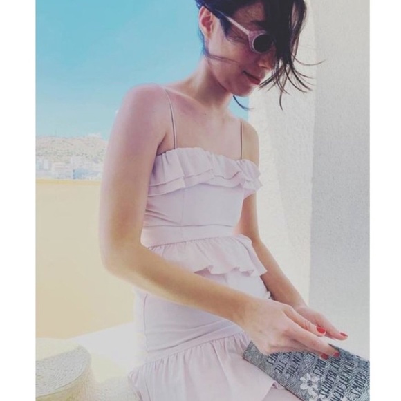 Brock Collection x H&M Light Pink Flounced Dress - Picture 8 of 9